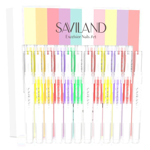 SAVILAND Natural Cuticle Oil Pen: 12PCS Revitalizing Cuticle Oil for Nails with Vitamin E For Repair Cuticles Overnight Cuticle Softener Nail Strengthener Protector for Damaged Skin Thin Nail