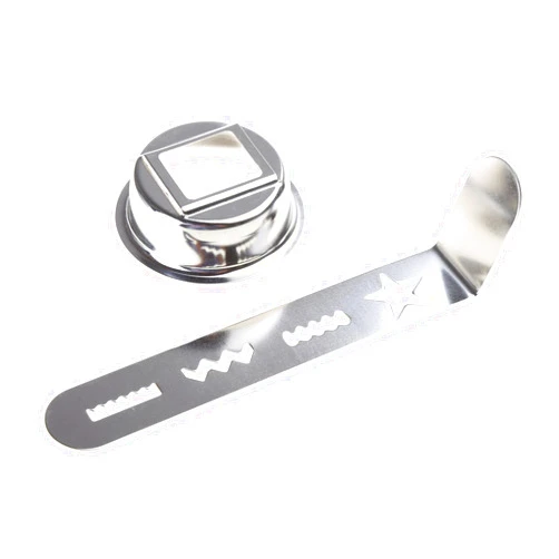 URTERYSER Cookie Attachment, Stainless Steel Biscuit Mold Dough Cutters Pastry Maker Kitchen Accessories