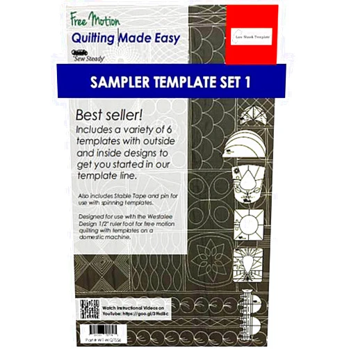 Sew Steady Quilting Template 6 Piece Template Set (High Shank)