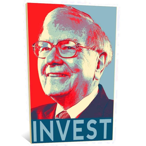 ZEEZFA Wall Street Stock Market Business Tycoon Warren Buffett Poster Decorative Painting Canvas Wall Art Living Room Posters Bedroom Painting 16x24inch(40x60cm)