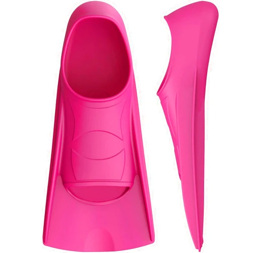 Gintenco Swim Fins, Kids Swim Training Fins for Lap Swimming, Travel Size Flippers with Mesh Bag, Silicone Swimming Fins for Kids Teens Adults Women Men