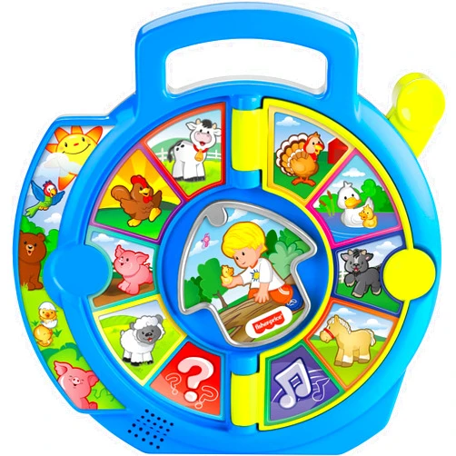 Fisher-Price Little People Toddler Learning Toy World of Animals See ‘N Say with Music and Sounds for Ages 18+ Months