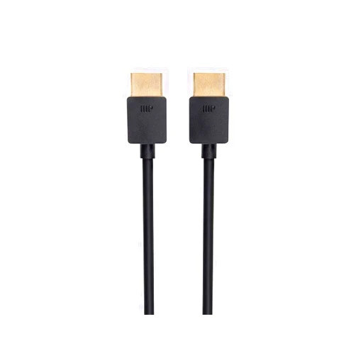 Monoprice 8K Ultra High Speed Slim HDMI Cable - HDMI 2.1, 8K@60Hz, 4K@120Hz, 48Gbps, HDR, VRR, 3ft, No Logo, Black