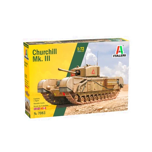 Italeri 7083 WWII British Churchill Mk. III 1/72 Scale Plastic Model Kit