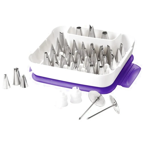 Wilton Piping Tip Set for Cake & Cupcake Decorating, 55-Piece with Carrying Case