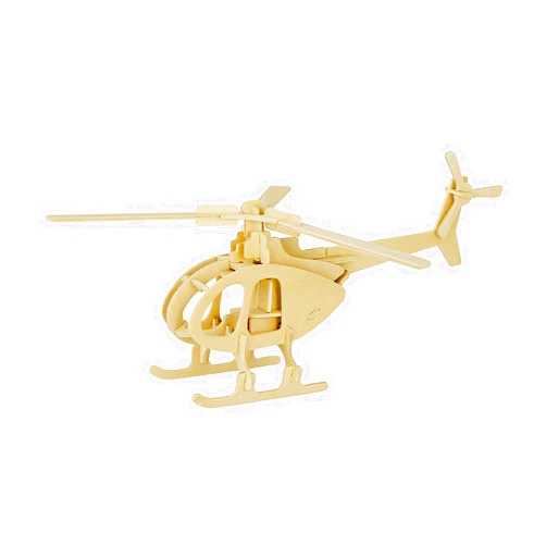 PONTE COLLECTION 3D Wooden Puzzle Helicopter Model Creative Puzzle Model Kits DIY Toys 32-Piece Build Car Kit
