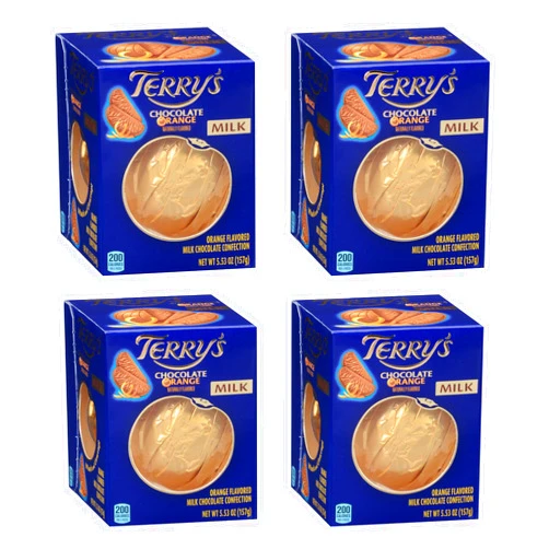 Smiling Sweets Terry's Milk Chocolate Oranges - 5.53oz - Pack of 4 - Rich chocolate with great taste with great orange flavor - Great to start a new tradition - Perfect for sharing - Enjoy anytime and anywhere