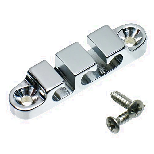 Hipshot 405200C 3-String Retainer/String Guide for Bass - CHROME with Screws