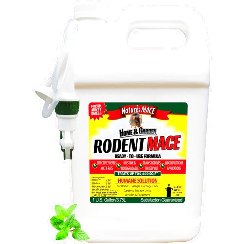 Nature's MACE 1 Gal Rodent Repellent Spray, Mouse & Rat Control for Car Engines, Repel Mice, Indoor & Outdoor Spray, Stop Rodent Damage in House, Car, RV, Attic, Garage, Stops Nesting & Wire Chewing