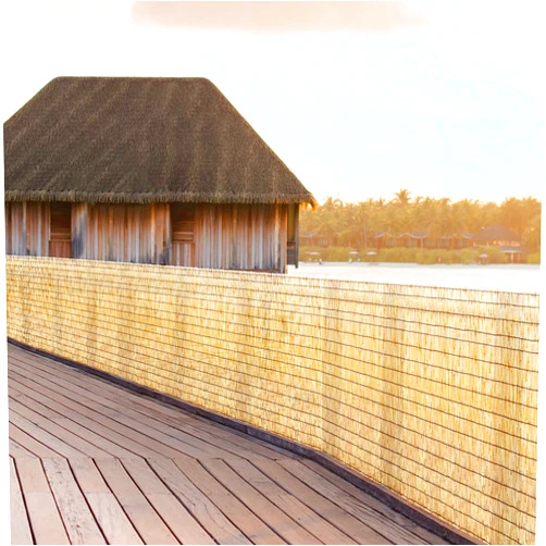 Tgzwme Natural Reed Fence Roller Blind,6FT X 16.4FT Bamboo Reed Fencing Privacy Reed Screening for Outdoor, Gallery, Restaurant, Hotel, Patio