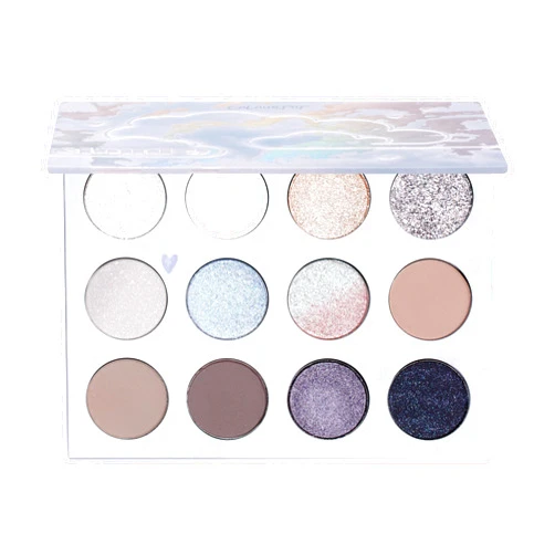 ColourPop Eyeshadow Palette - Eye Makeup Palette with Matte, Metallic, Matte Sparkle & Glitter Finishes - High-Pigment Eye Makeup with a Long-Wearing Formula - Cloud (0.49 oz)