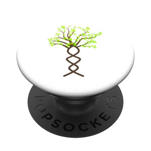 Planet Klimaschutz Klimawandel Erwärmung Umwelt Tree Trees DNA Nature Protection Environmental Protection Earth Gift PopSockets Adhesive PopGrip