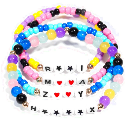 AICase KPop Merch Bracelet Set, K-Pop Stuff Fans Cosplay Merchandise Gifts Outfit Costume Accessories Friendship Jewelry Halloween Birthday Christmas Stocking Stuffers Party Favors -V3