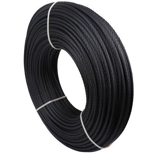 Challcrea 3/16 Black Stainless Steel Cable, Wire Rope, 300ft Aircraft Cable for Deck Cable Railing Hardware System Kit, T316 Marine Grade, 7x7 Strands Construction
