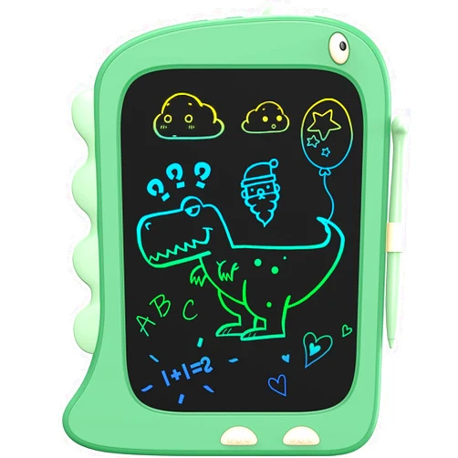 ORSEN 8.5 Inch LCD Doodle Board Tablet Toy - Green Dinosaur Drawing Pad for Kids 2-6 Years Old - Christmas and Birthday Gifts