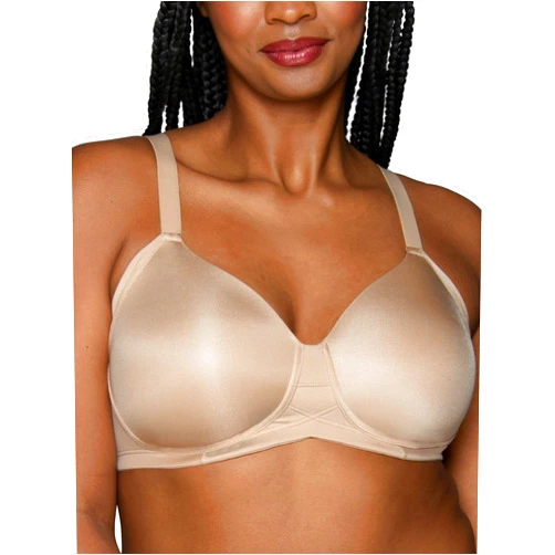 Vanity Fair Women's Full Figure Wireless Bra, Extended Side & Back Smoothing, Lightly Lined Cups Up to DDD