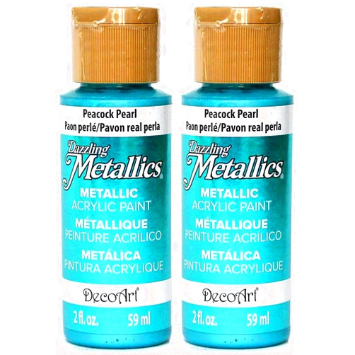 DecoArt Dazzling Metallics Acrylic Paint 2oz-Peacock Pearl