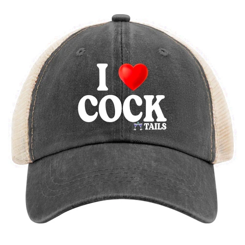 Qioesotry I Love Cocktails Hat Trucker Hat Men Funny Mesh Hats for Summer
