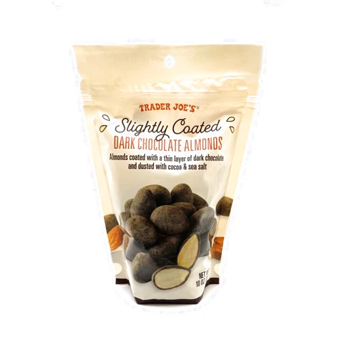 Generic Trader Joe’s Dark Chocolate Almonds Slightly Coated with Dark Chocolate, Cocoa & Sea Salt 10 Oz – (Pack of 1)