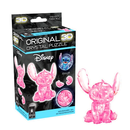 BePuzzled, Disney Stitch Original 3D Crystal Puzzle, Perfect for Puzzlers Ages 12 and Up, Challenging to Complete and Beautiful to Display, Collect Them All