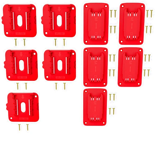 TAIRDA 10 Packs Battery Tool Holders Compatible for Milwaukee 18V Batteries and Power Tools