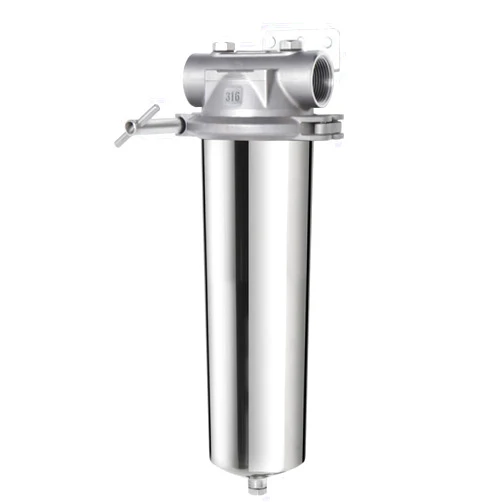 Amwater 316 Stainless Steel Filter Housing for Filter Cartridge, Water Filter Housing for Whole House Water Purification of Stainless Steel 316 (10