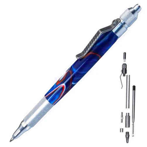 Penn State Industries PKANVAL Anvil EDC Click Ballpoint Pen Kit Woodturning Project (1pack, Aluminum)