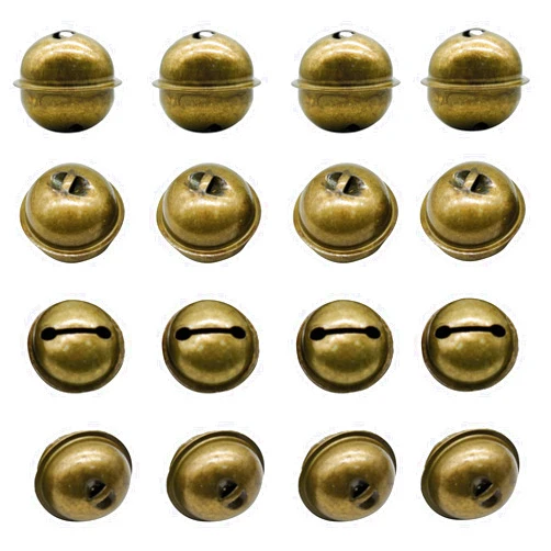 Pinenjoy 20Pcs 1.45inch Bronze Jingle Bell 40mm Vintage Metal Bell Christmas Decorative Bells for DIY Pet Animal Collar Craft House Sleigh Decortion
