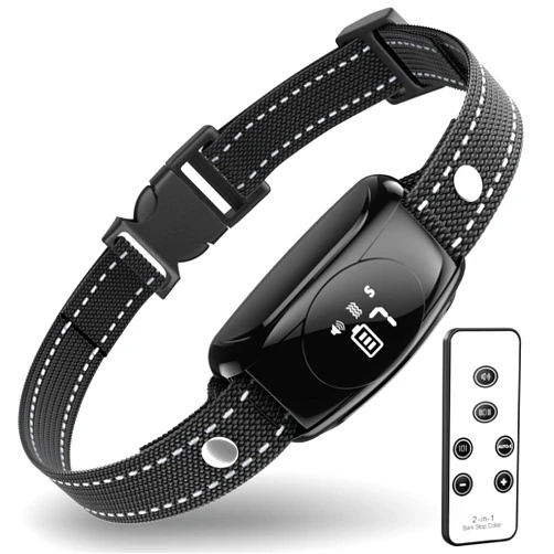ALKD No Shock Dog Bark Collar, Dog Training Collar with Remote, Bark Collar with 7 Adjustable Sensitivity Beep Vibration, IPX7 Waterproof Bark Collar for Large Dog, Medium & Small Dog Indoor & Outdoor Use