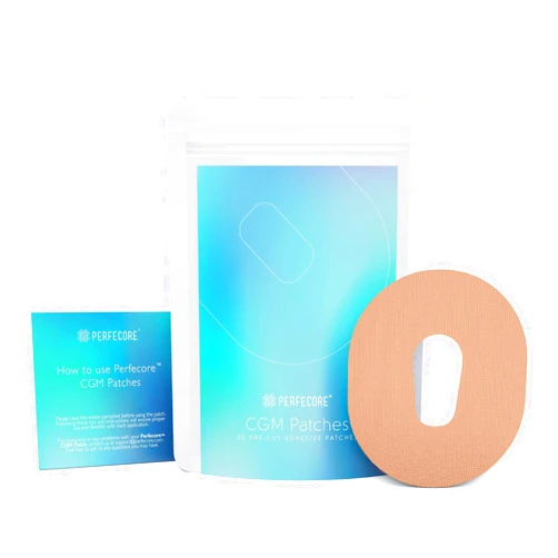 Perfecore Adhesive Bandage Patches Compatible with Dexcom G6 (30-Pack Set) – Waterproof, Sweatproof Continuous Glucose Monitor Sensor Cover Tape for Sensitive Skin – Diabetes and Diabetic Supplies