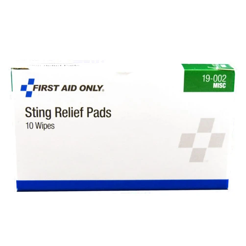 First Aid Only Sting Relief Pads (Box of 10)