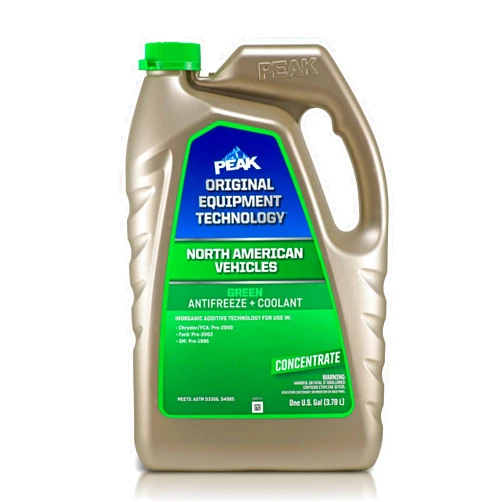 PEAK OET Green Concentrate Antifreeze/Coolant for North American Vehicles, 1 Gal.