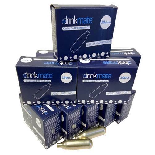 Drinkmate 8g CO2 Soda Chargers - 100 pack