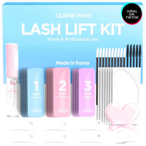 CLIONE PRIME Korean Lash Lift Kit - Brow Lamination Kit Lifting De Pestañas Kit Professional Eyelash Perm Kit Eyelash Lift Kit Lash Perm Eyebrow Lamination Laminado De Cejas Kit Profesional