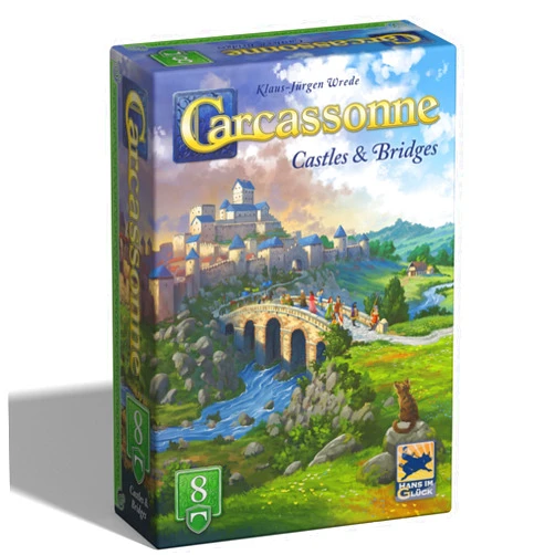 Hans im Glück Hans Im Gluck Carcassonne Castles & Bridges Board Game Expansion - Add Bridges, Barns & Castles for New Scoring and Strategy, Family Fun for Kids & Adults, Ages 8+, 2-5 Players, 45 Minute Playtime