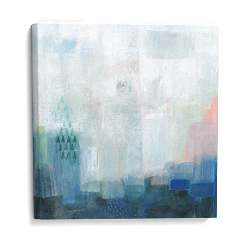 Canvas Lab Canvas Wall Art Decor Boulder Coast I by the Artist Victoria Borges – Size: 14 x 14 in - Art subject: Abstract,Contemporary