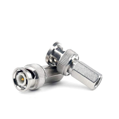 GalaxyElec 10 Pcs Twist On BNC Male RG59 Connectors for Adapter CVTV Coax Coaxial Security Cameras Lot Pack Plug Jack