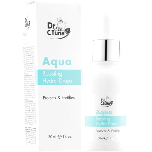 Farmasi Dr. C. Tuna Aqua Boosting Hydra Drops Serum for Dry and Normal Skin - Deep Hydration and Protection - 30ml/1flOz