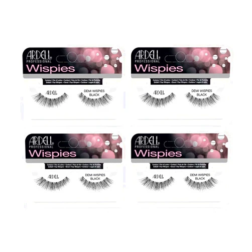 Ardell False Eyelashes Demi Wispies Black, 4 pairs