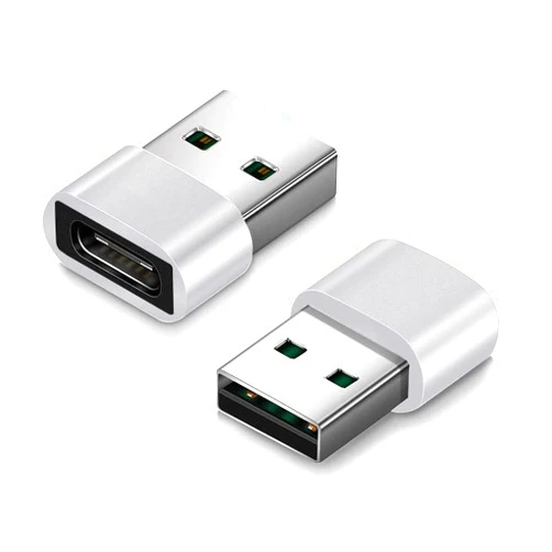 Abrity USB C to USB [2-Pack],Adapters for USB,USB C Charger Plug,USB Plug,USB C to USB A,Type C Plug Adaptor for OTG,Laptop,SD Card Reader,Headphones,Socket Wall Power Port,Apple iPhone Samsung Charger Cable