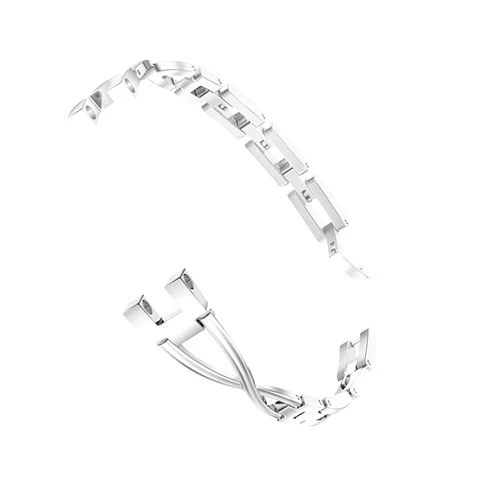 C2D JOY Transparent Case Jewelry Bracelet Compatible with Garmin Vivosmart 5 tracker Replacement Bands for Women