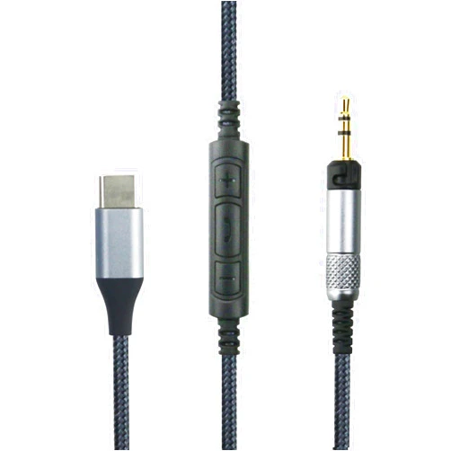 NewFantasia USB C Audio Cable Compatible with Audio Technica ATH-M60X ATH-M50x ATH-M40x ATH-M70x Headphone, Remote Volume Mic Compatible with iPhone 15/16/Pro/plus/iPad