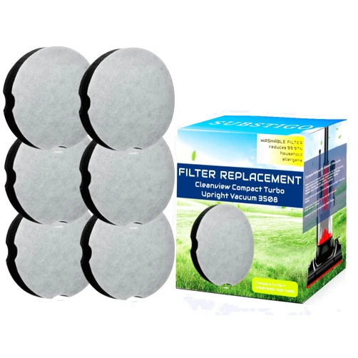 SUBSTIGO Filter Replacement for Bissell Powerforce Compact Filter Lightweight Upright 2112 1520 Vacuum Filter Replacement for Bissell Cleanview Powerforce Compact Turbo Vacuum Replacement Filters 3437 3508