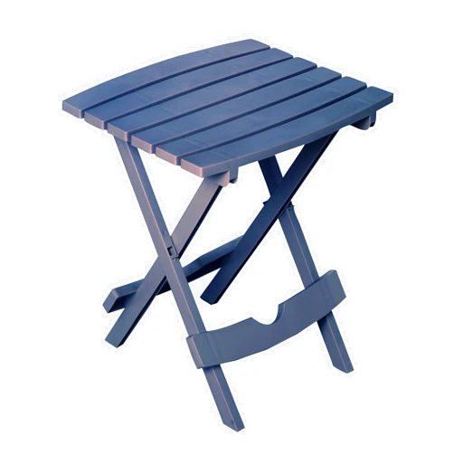 Adams Manufacturing 8500-94-3901 Plastic Quik-Fold Side Table, Bluestone