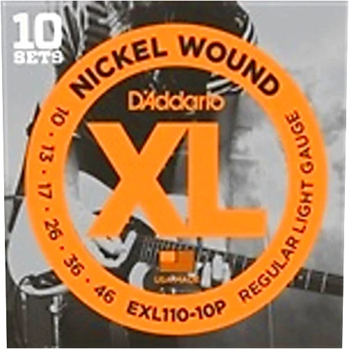 D'Addario D'Addario EXL110 Electric Guitar Strings - Light - 10 Pack