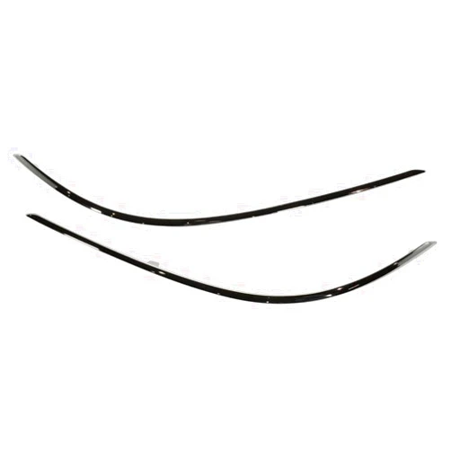 LWCHUANG Bumper Face Bar Trims Molding Step Pads Set of 2 Front Driver & Passenger Pair (Chrome) 16805713