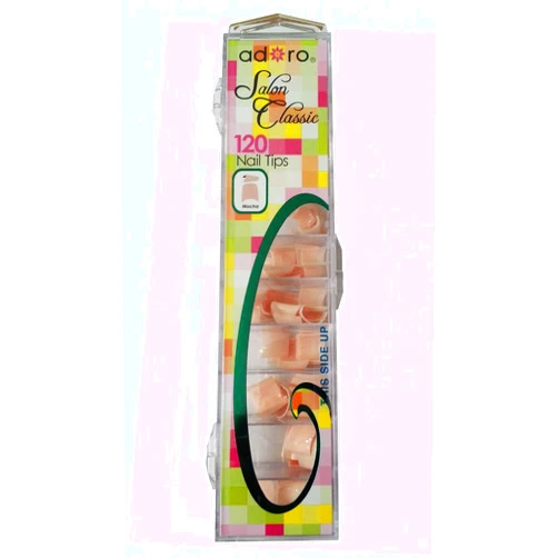Adoro 120x Solid Color Acrylic Gel French Nail Art Tips (Peachy Beige) by Adoro