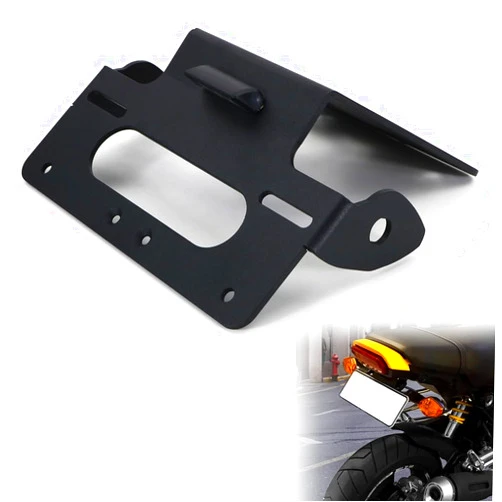 Xitomer Fender Eliminator Fit for GROM 2021 2022 2023 2024 2025 MSX125 Grom License Plate Bracket Holder with Led Plate Light (Black)