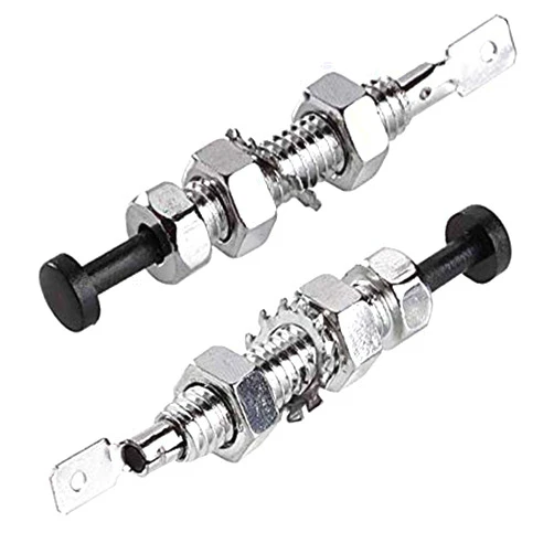 RKURCK Car Hood Door Pin Switch Adjustable Bonnet Alarm Security Light Hood Screw Universal for Car Auto Trunk Engine 2Pcs