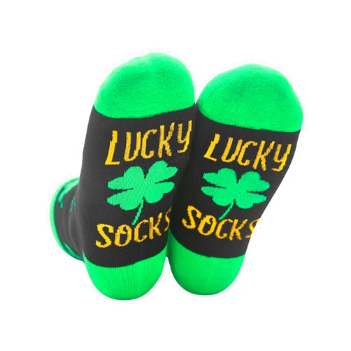 InnoBeta St Patricks Day Socks Women, Irish Themed Birthday Gifts for Women, Lucky Socks Men, One Size for Most